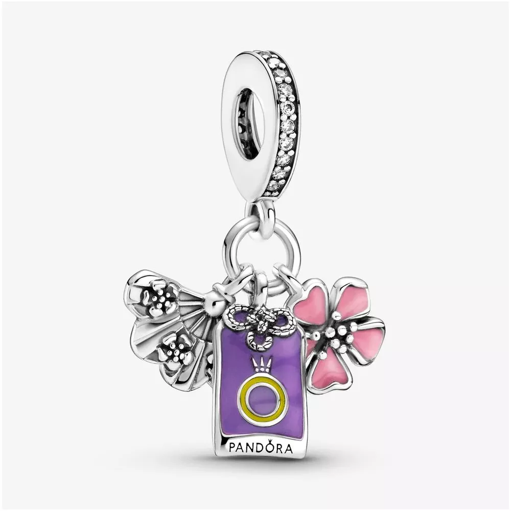 Charm Pendente Japonês Sakura, Omamori & Fan Pandora - 799326C01
