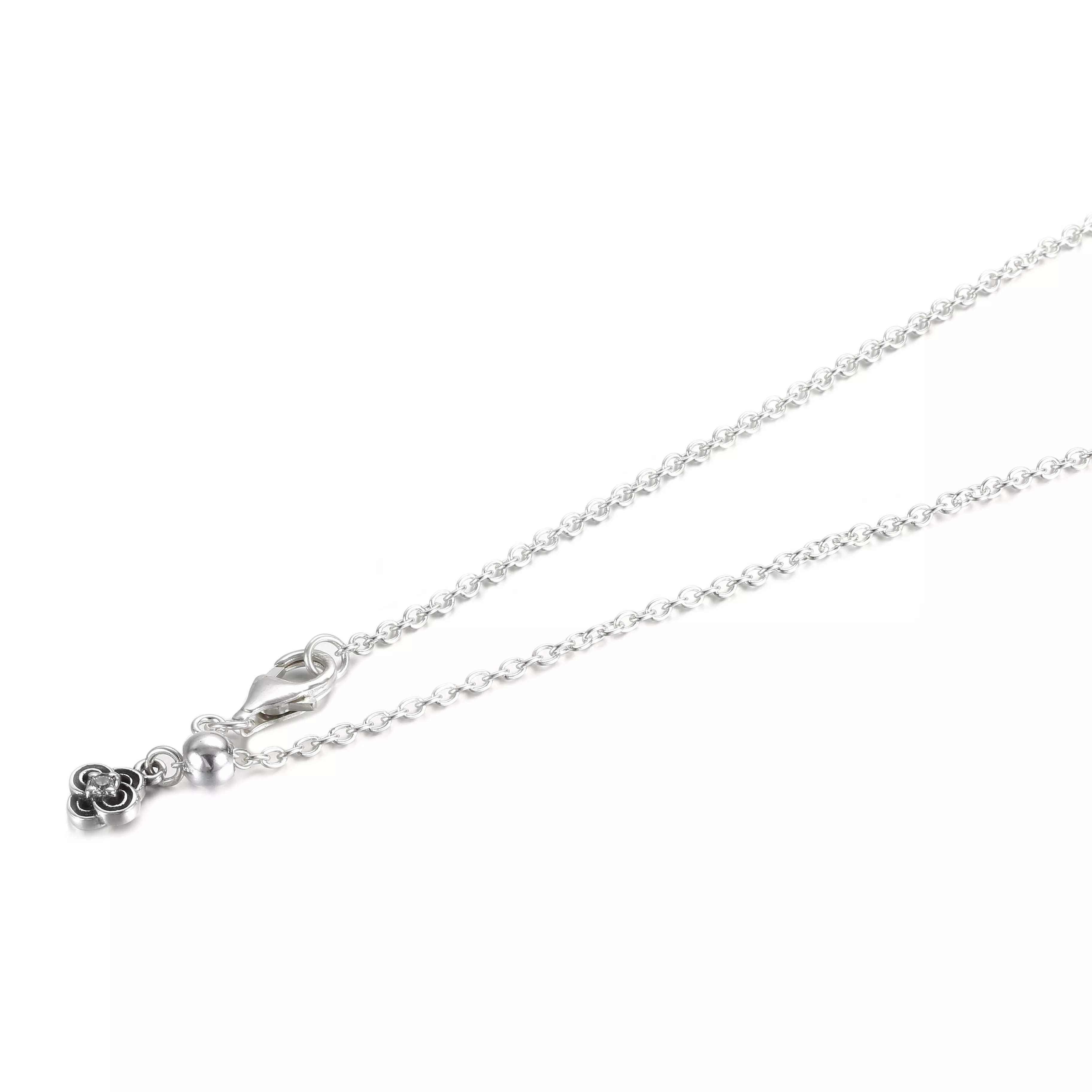 Colar De Chave E Flor Com Ouro 14k - 399339C01