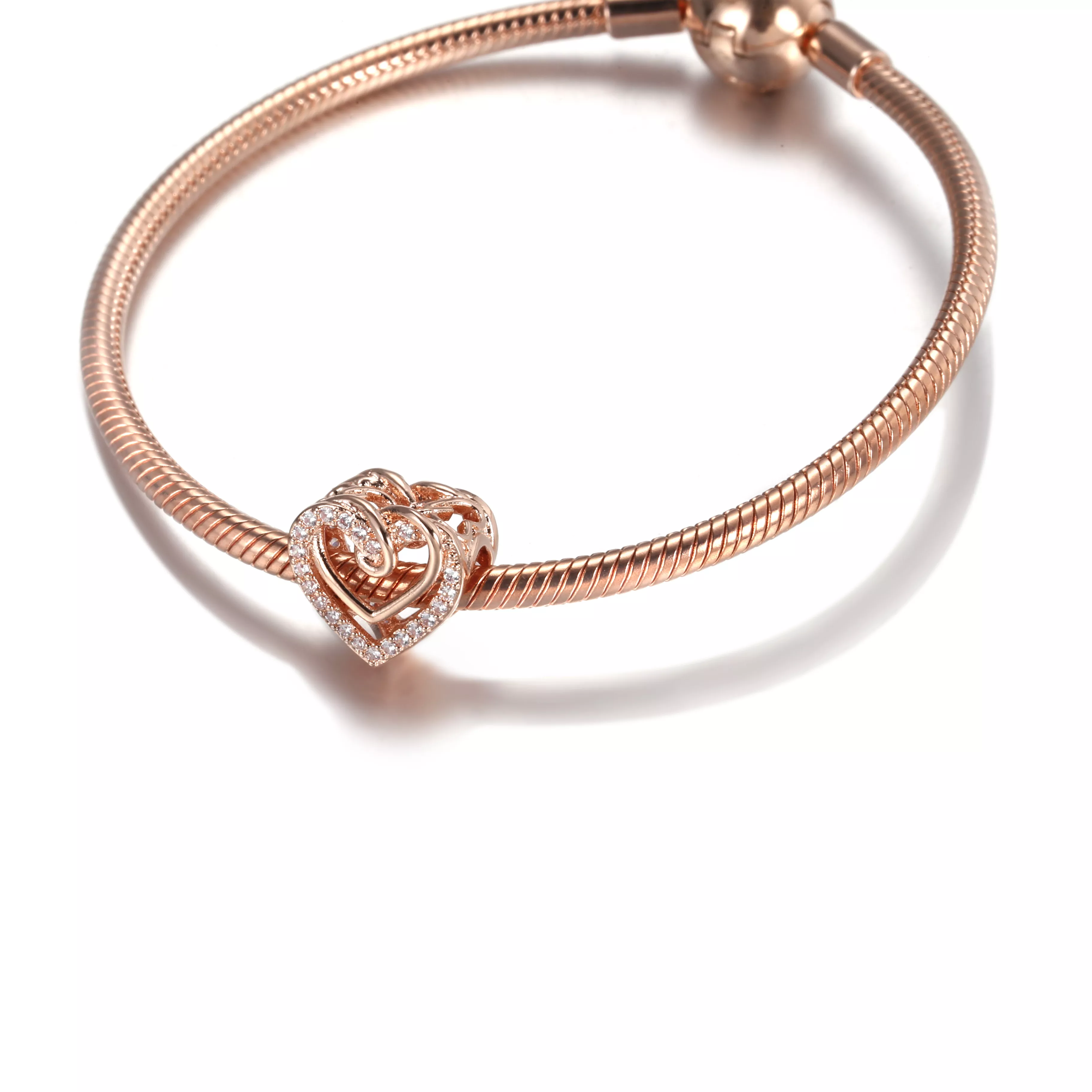 Conta Corações Entrelaçados, Pandora Rose - 789270C01