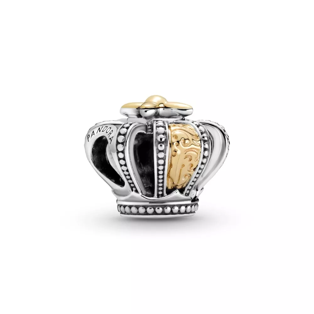 Conta Coroa Real, Prata e Ouro 14k Pandora - 799340C00