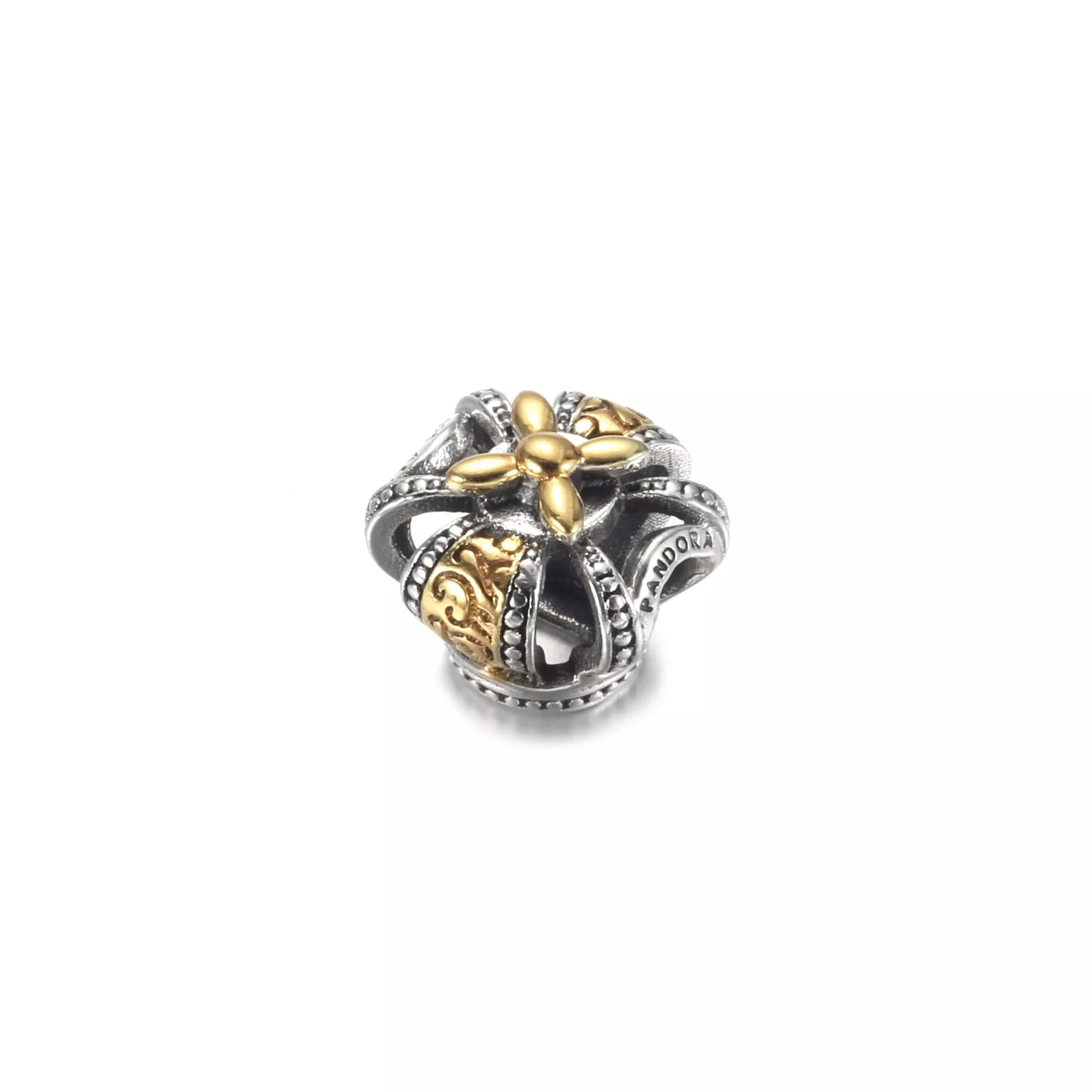 Conta Coroa Real, Prata e Ouro 14k Pandora - 799340C00