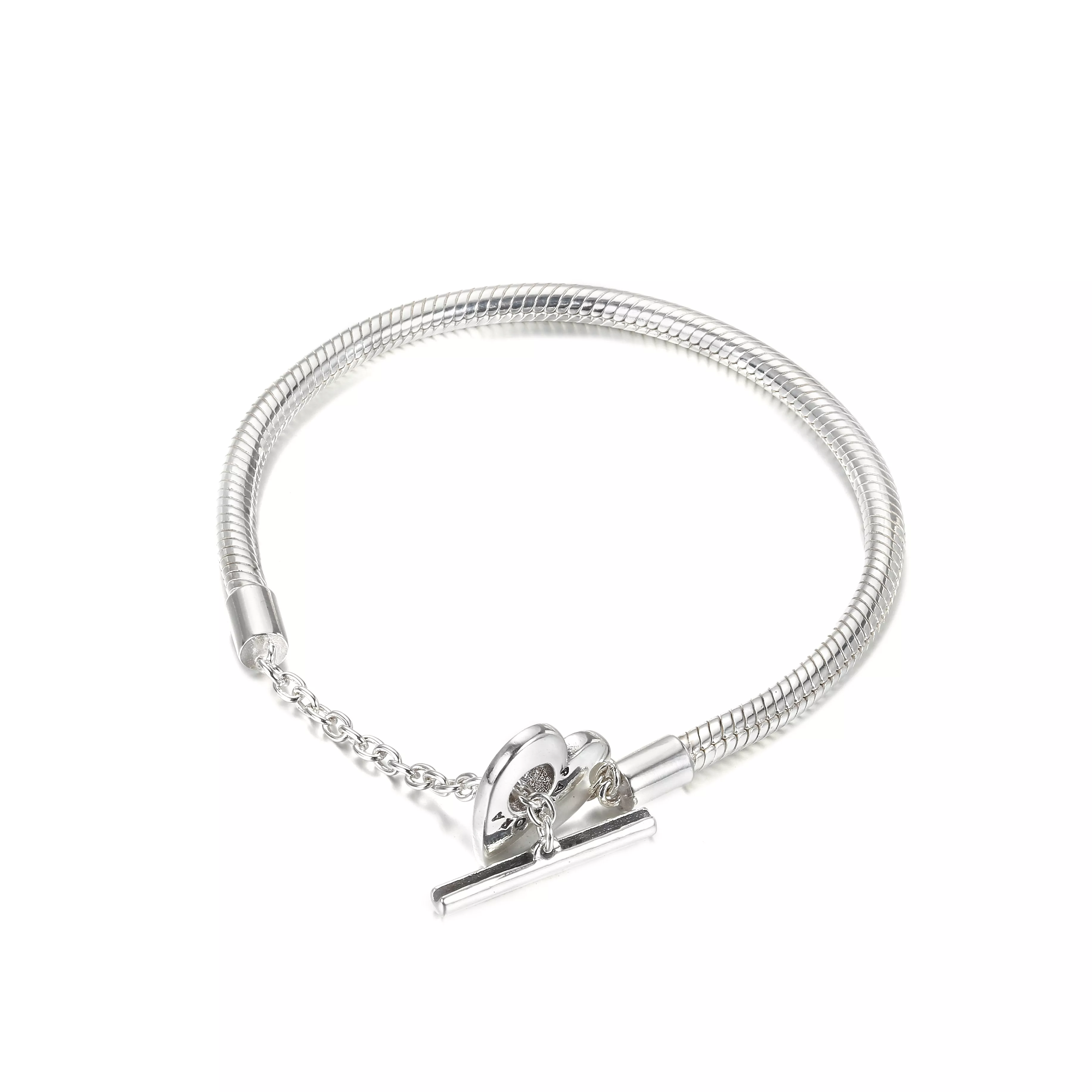 Pulseira com fecho em T Coração Pandora - 599285C00