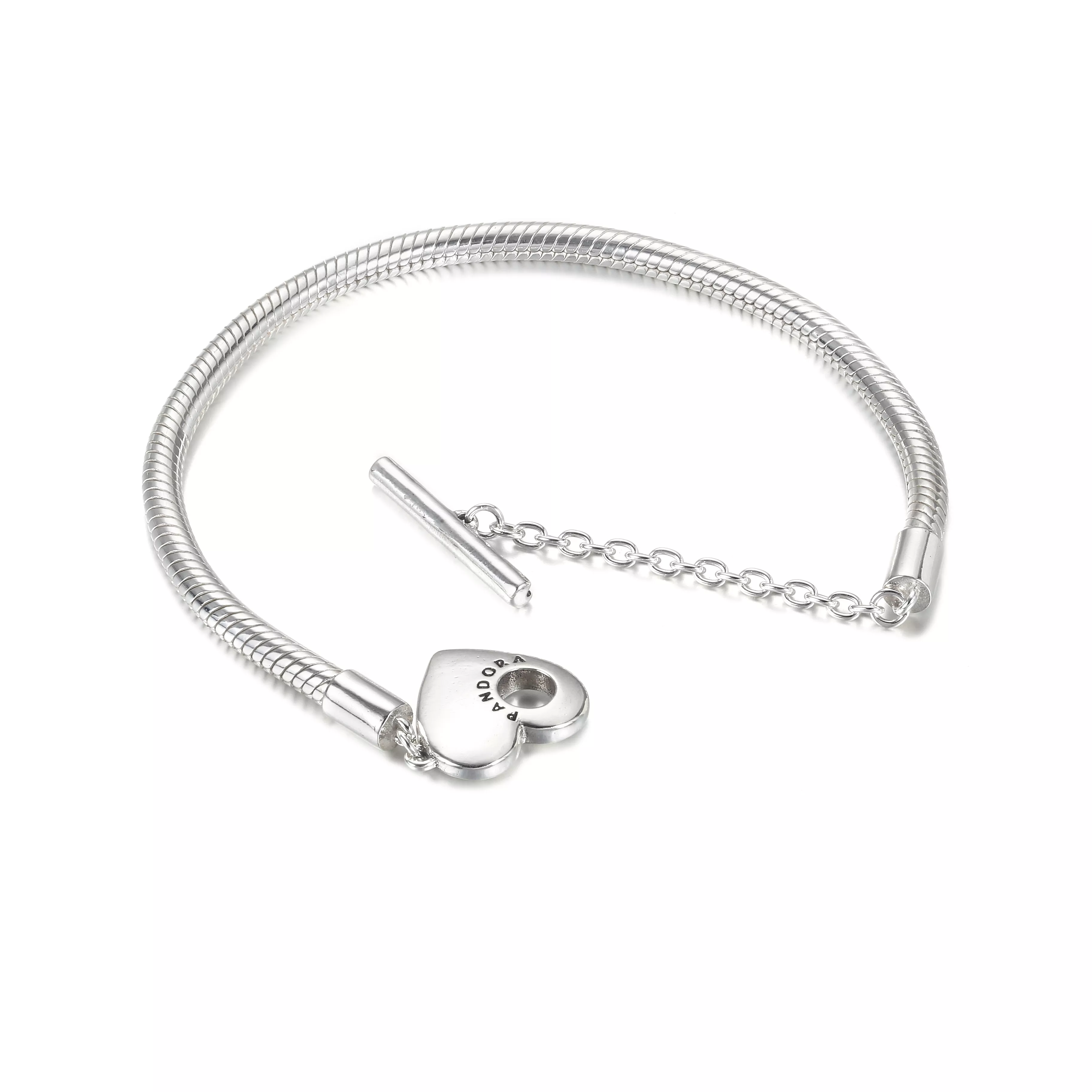 Pulseira com fecho em T Coração Pandora - 599285C00