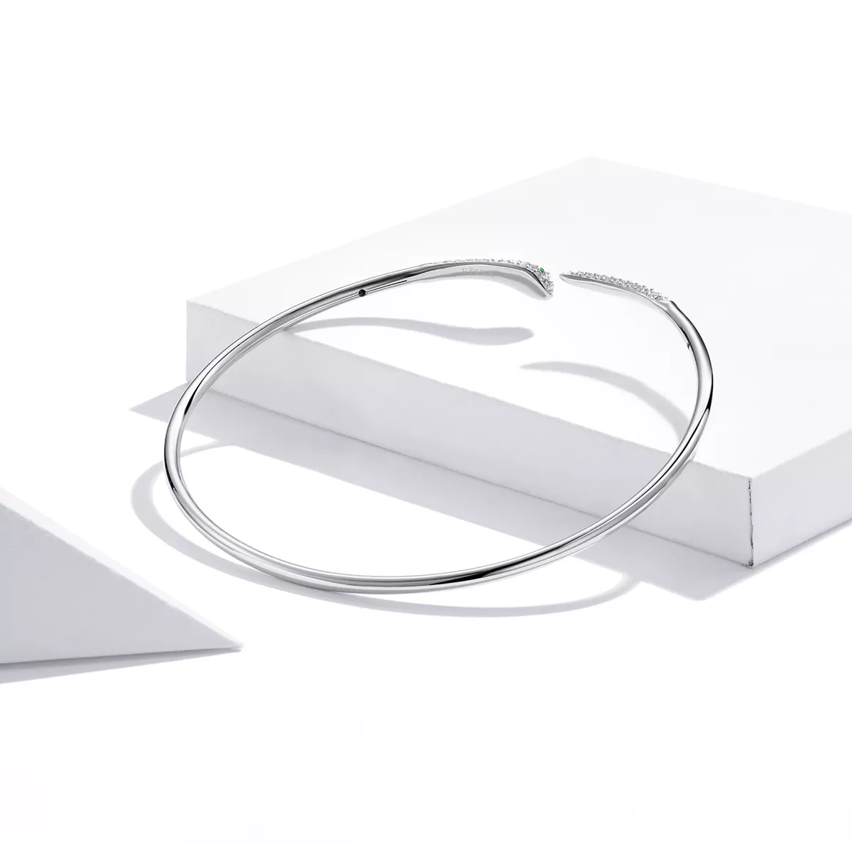 Bracelete Rigido Aberto Cobra estilo Pandora - SCB206