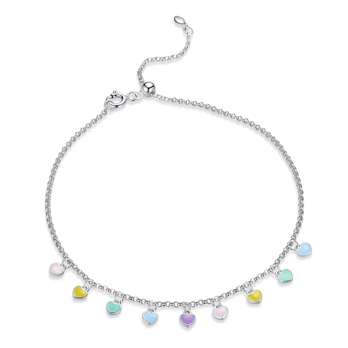 Pulseira Amor arco-íris estilo Pandora - SCT020