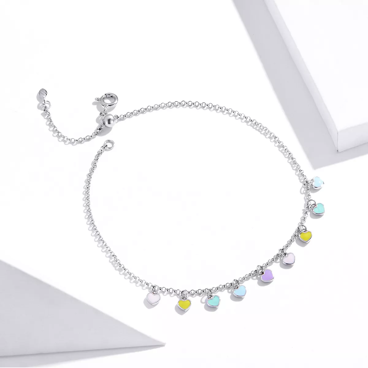 Pulseira Amor arco-íris estilo Pandora - SCT020