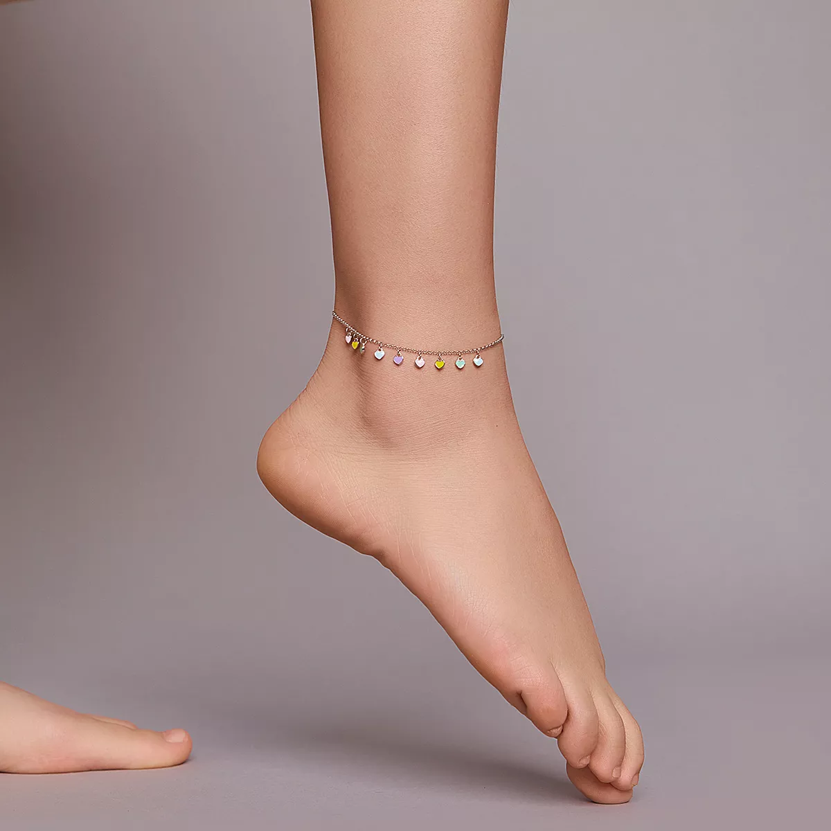 Pulseira Amor arco-íris estilo Pandora - SCT020