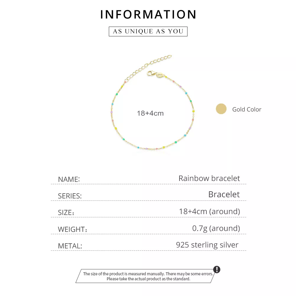 Pulseira arco-íris life Pandora - SCB211