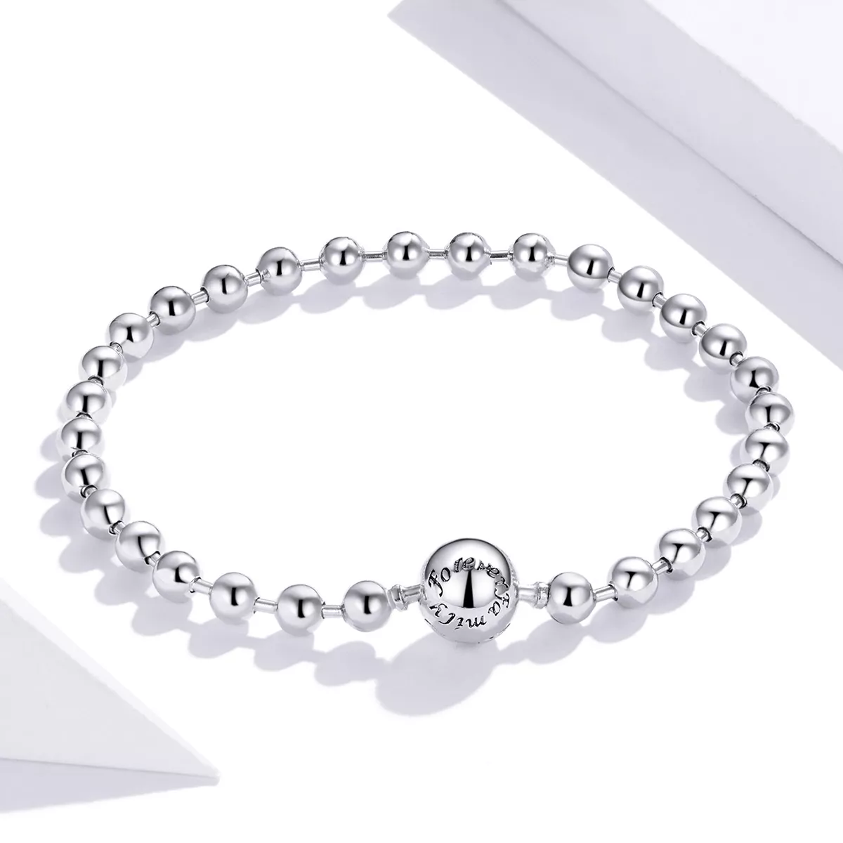 Pulseira Contas de Prata estilo Pandora - SCB208