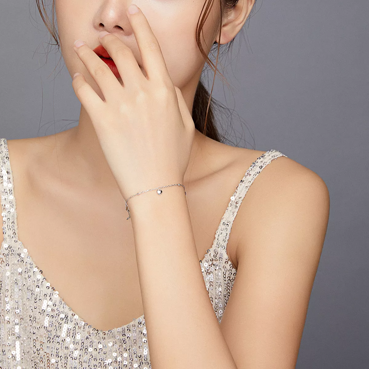 Pulseira Coração apaixonado estilo Pandora - SCB191