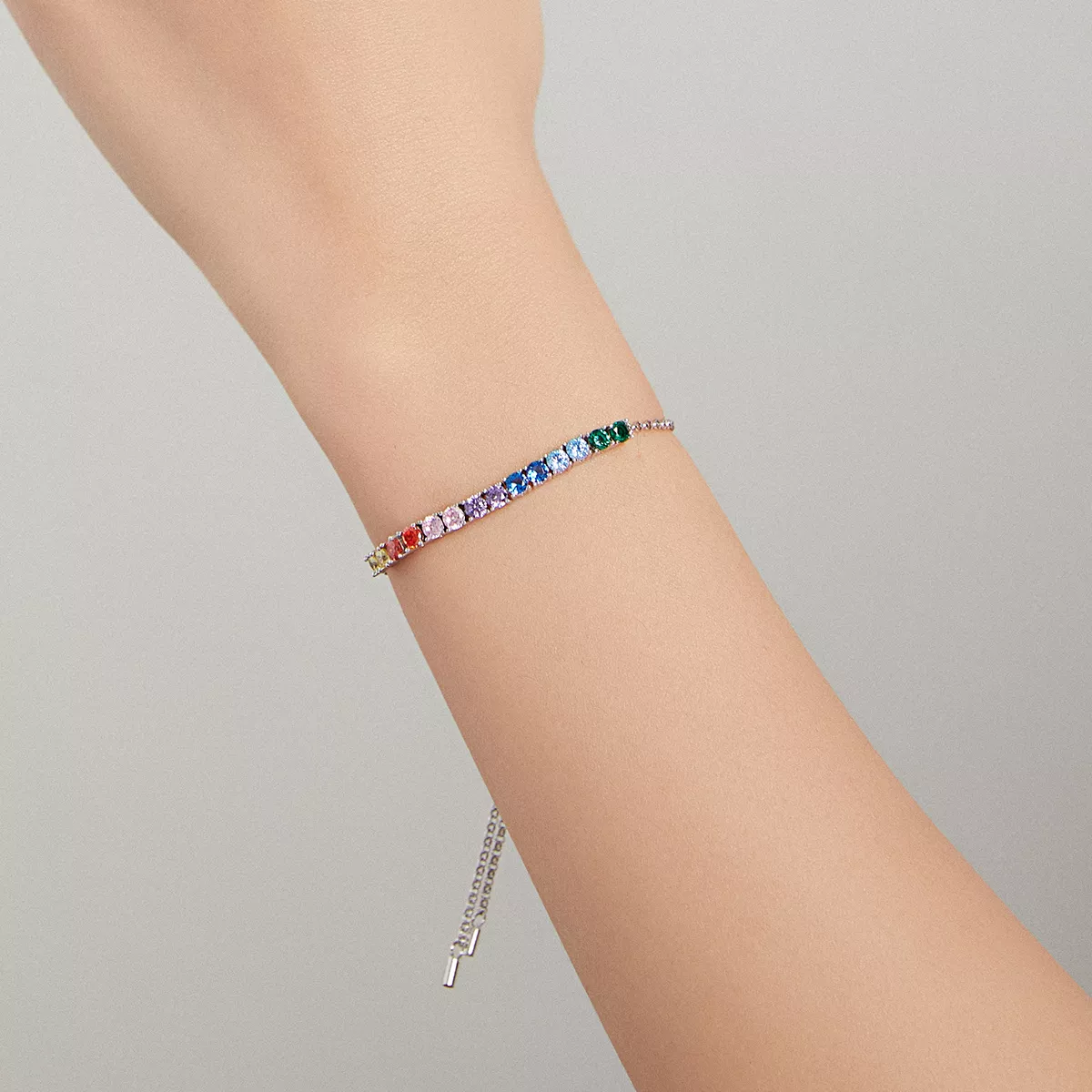 Pulseira Ponte de Arco-Íris estilo Pandora - SCB213