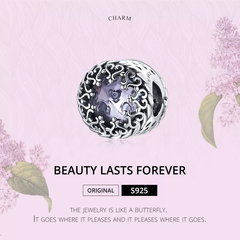 Charm A beleza dura para sempre estilo Pandora - SCC1791