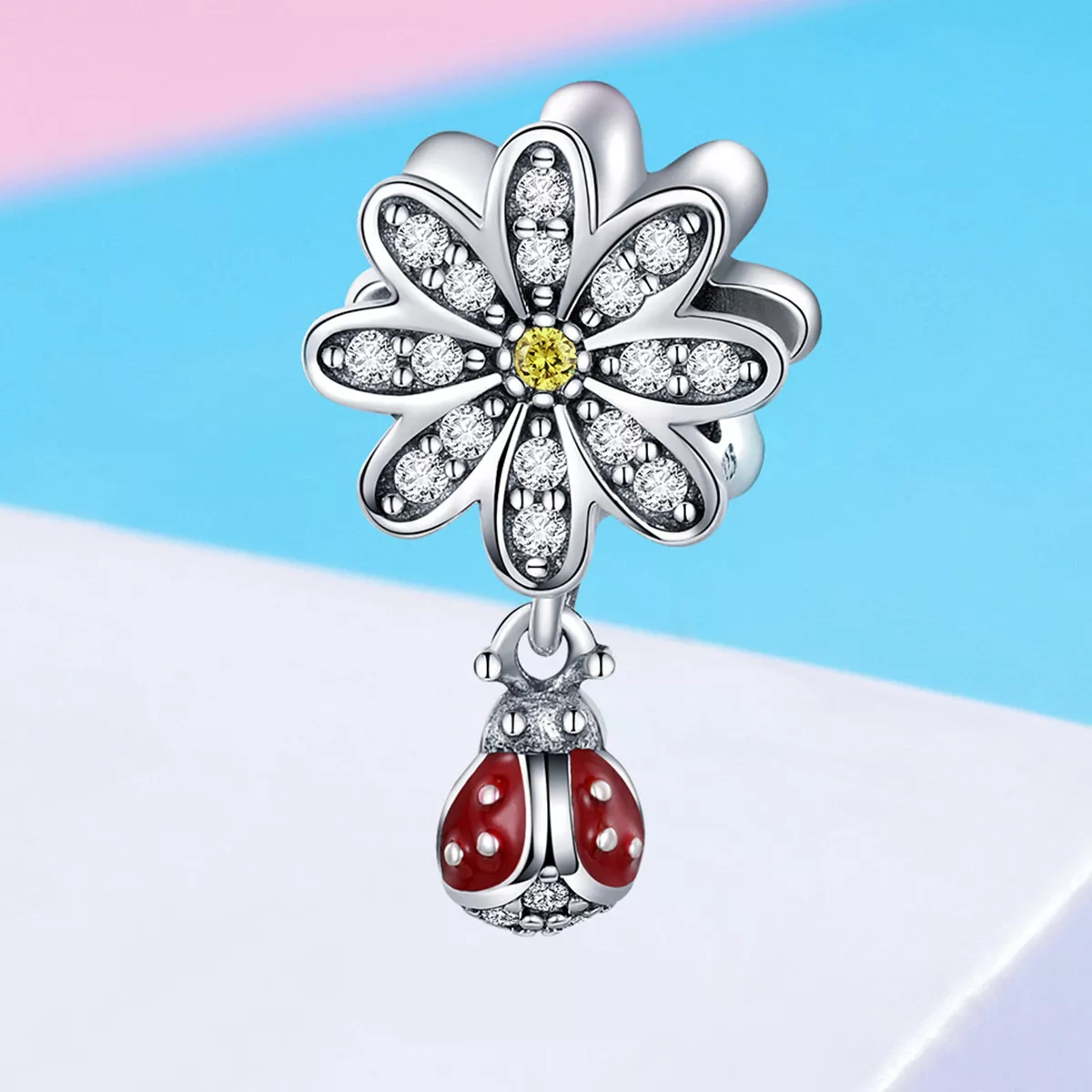 Charm A história da joaninha estilo Pandora - SCC727