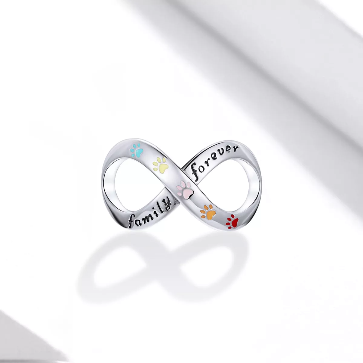 Charm A impressão da pata do amor estilo Pandora - SCC1849