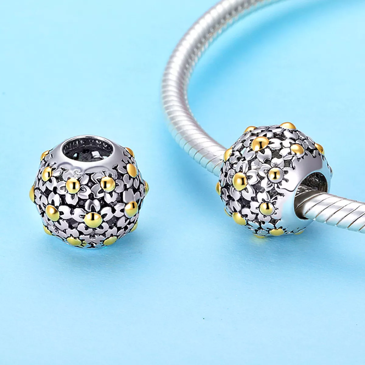 Charm Abraço das flores estilo Pandora - SCC717