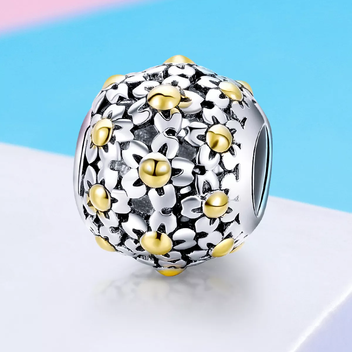 Charm Abraço das flores estilo Pandora - SCC717