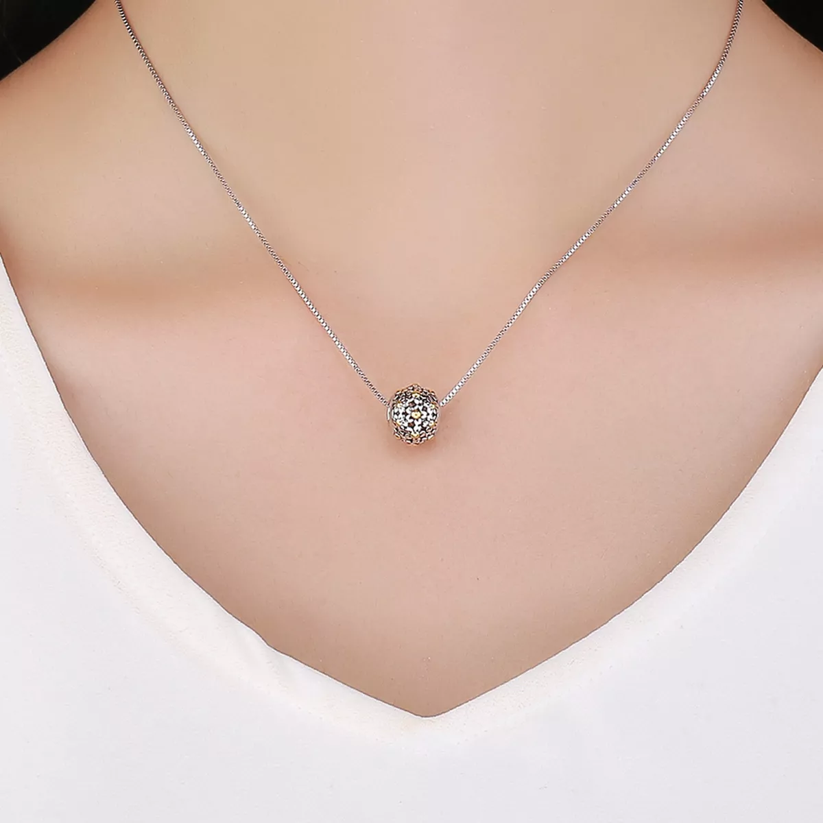 Charm Abraço das flores estilo Pandora - SCC717