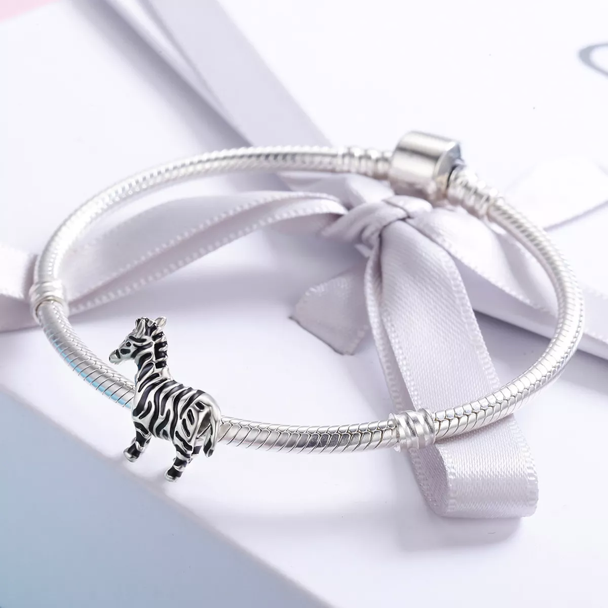 Charm Adorável animal zebra estilo Pandora - SCC550