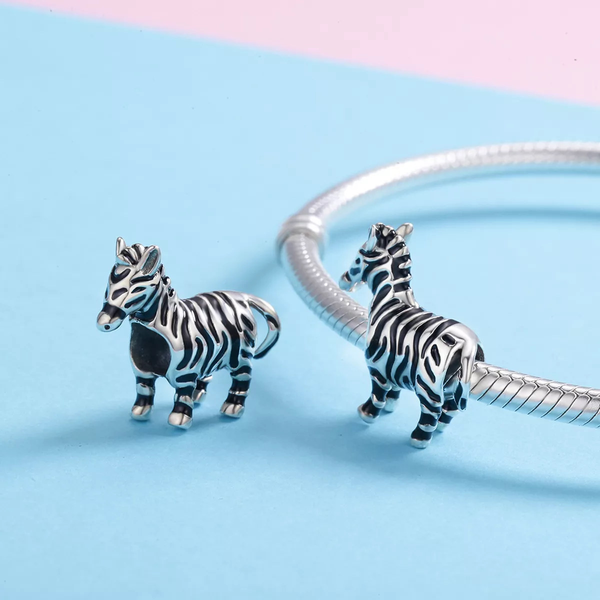 Charm Adorável animal zebra estilo Pandora - SCC550