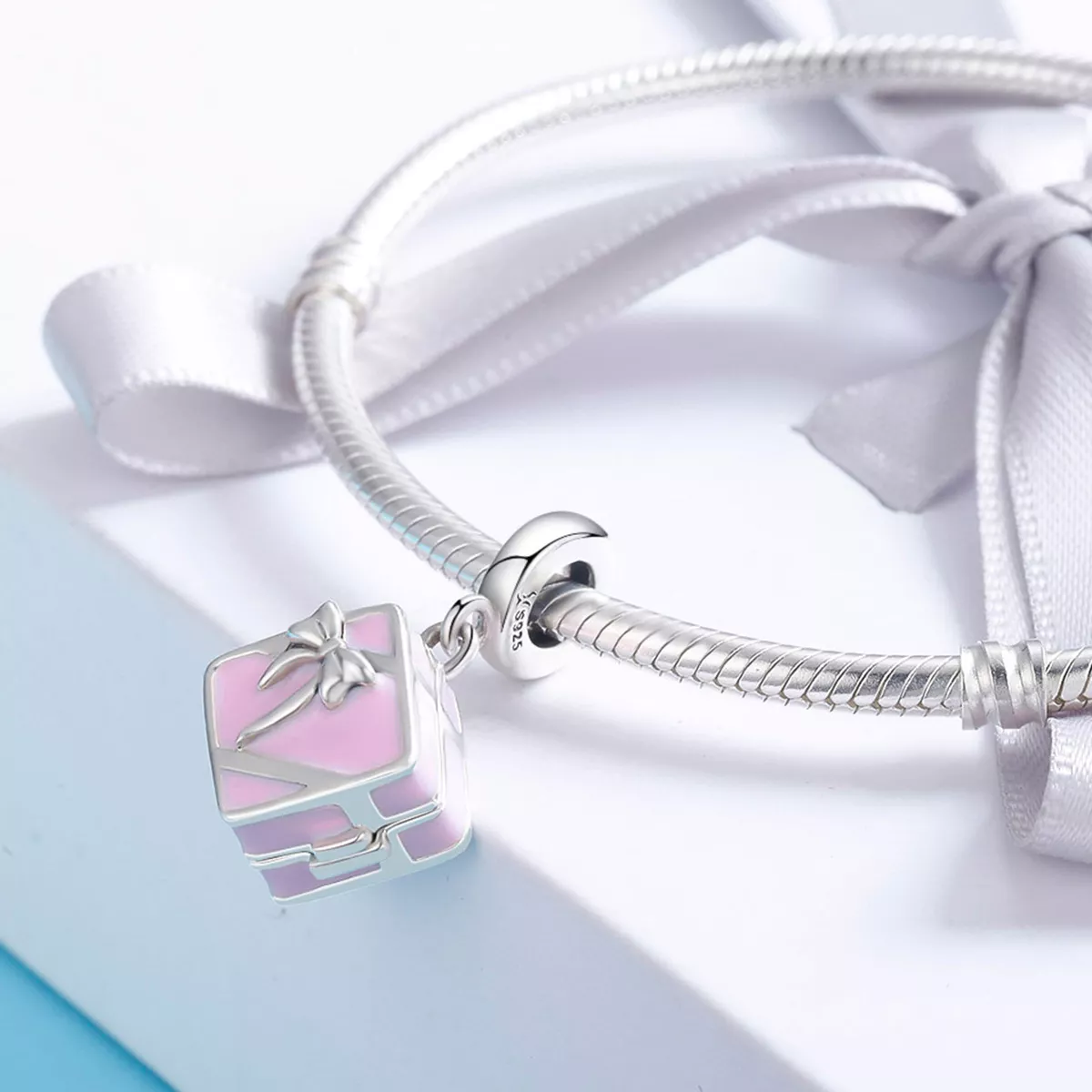 Charm Aliança de casamento estilo Pandora - SCC549