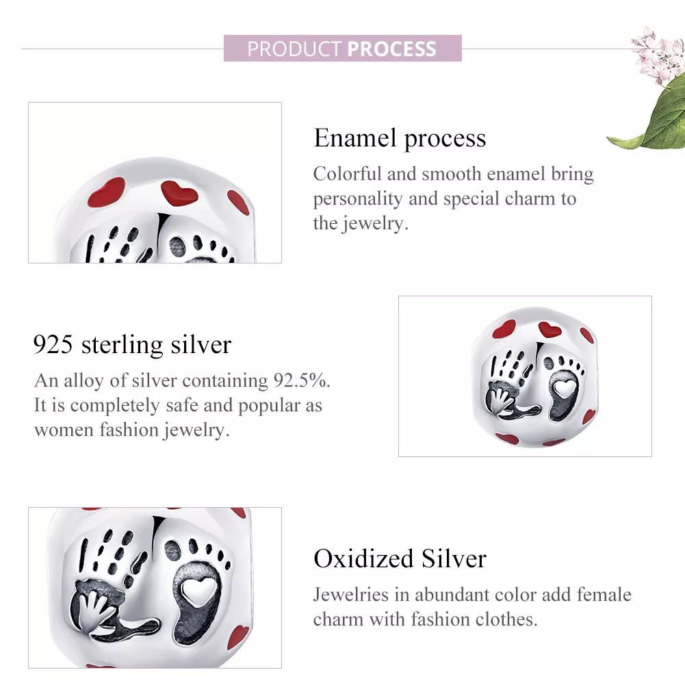 Charm Amor na palma da mão estilo Pandora - SCC1827