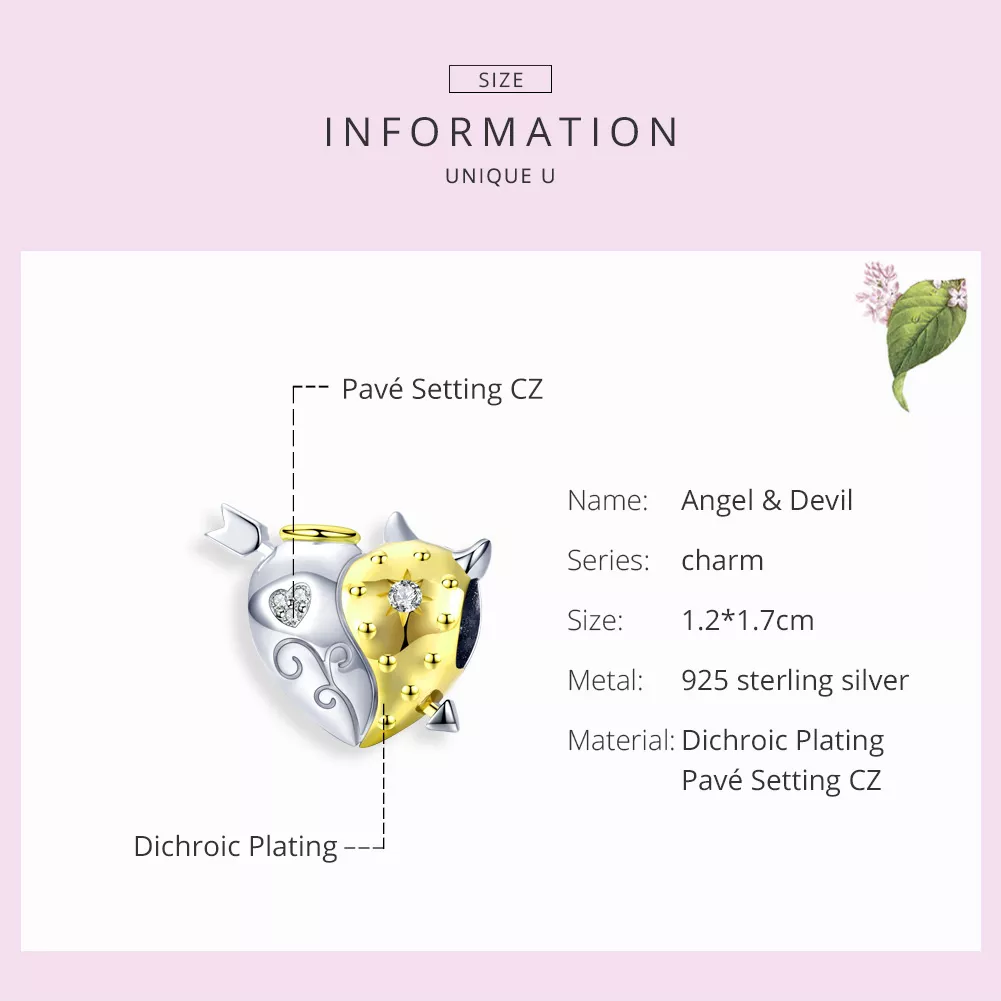 Charm Anjo demónio life Pandora - BSC107