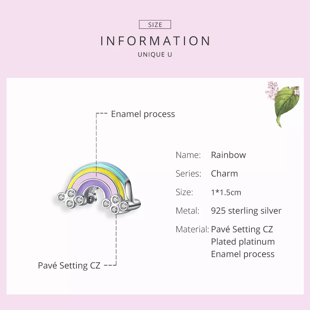 Charm arco-íris life Pandora - SCC1425