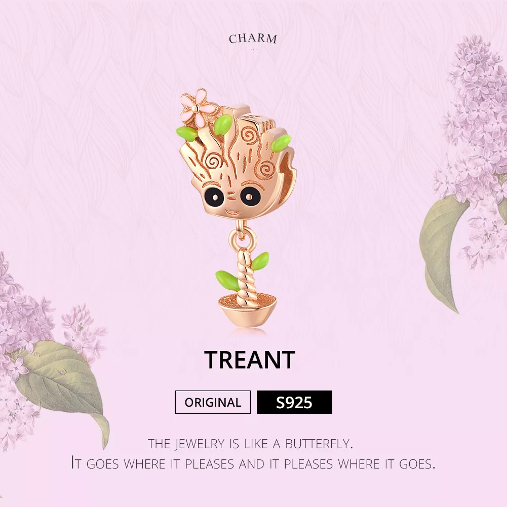 Charm Baby Groot life Pandora Rosa - BSC130