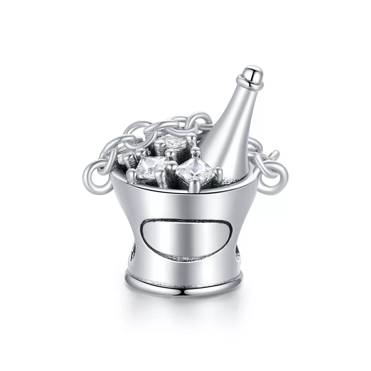 Charm Balde de champanhe estilo Pandora - SCC1687