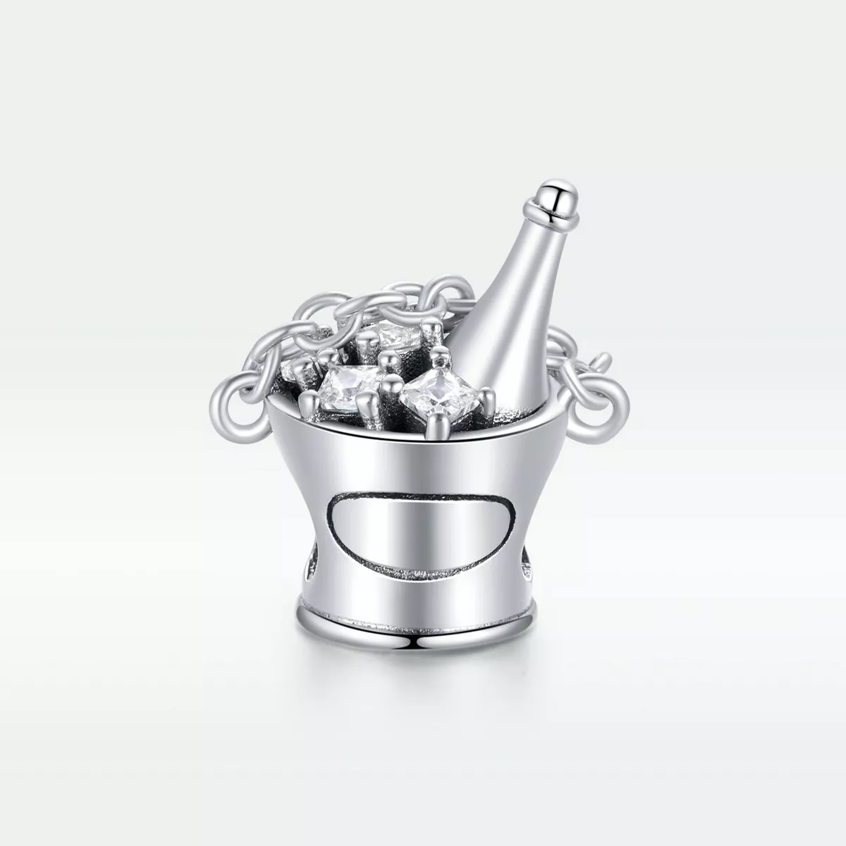 Charm Balde de champanhe estilo Pandora - SCC1687