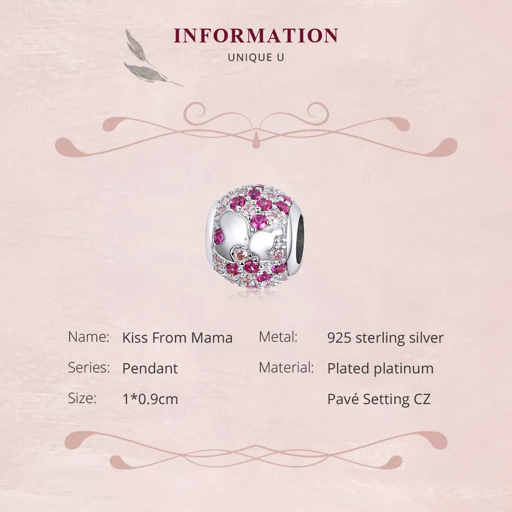 Charm Beijo da mamãe life Pandora - BSC225