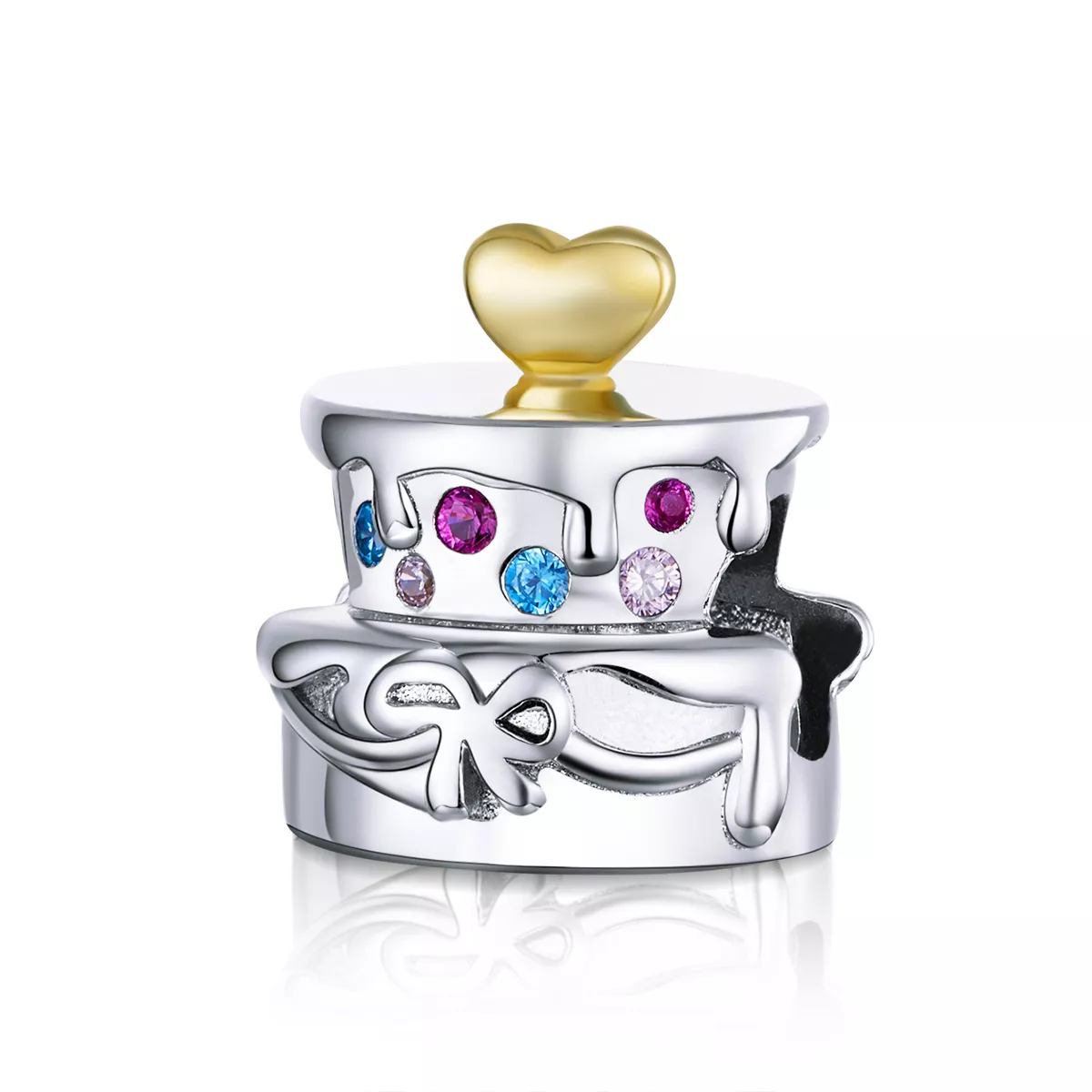Charm Bolo de casamento estilo Pandora - BSC267