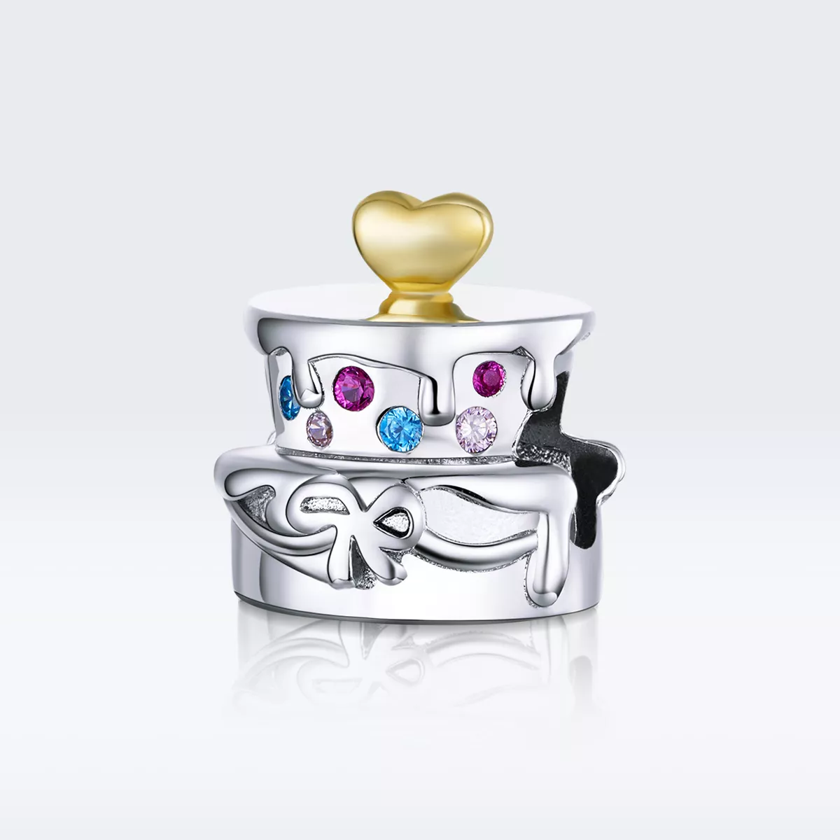 Charm Bolo de casamento estilo Pandora - BSC267