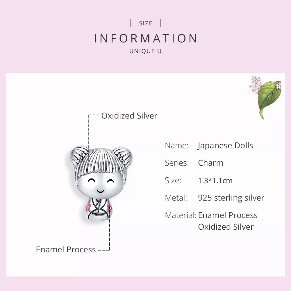 Charm Boneca japonesa life Pandora - SCC1455