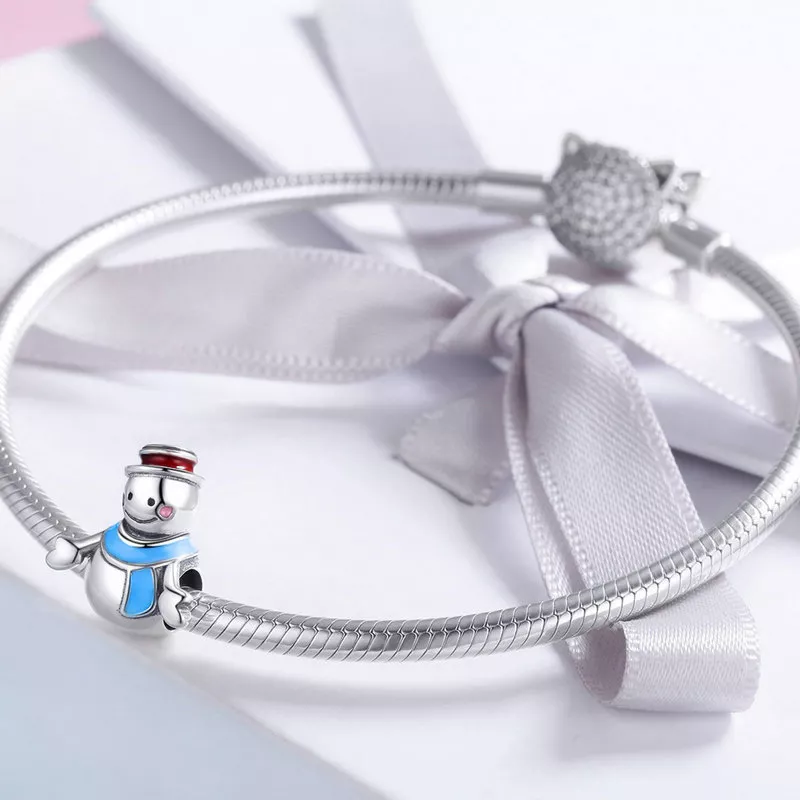 Charm Boneco de neve life Pandora - SCC855