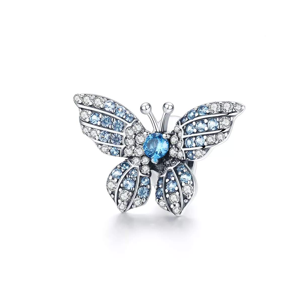 Charm Borboleta glitter estilo Pandora - BSC061
