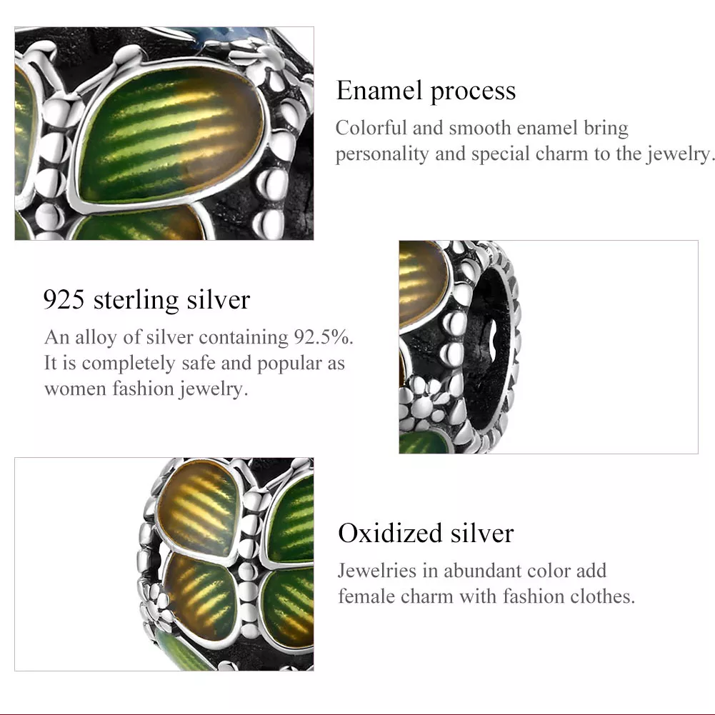 Charm Borboletas fantasia estilo Pandora - SCC1705