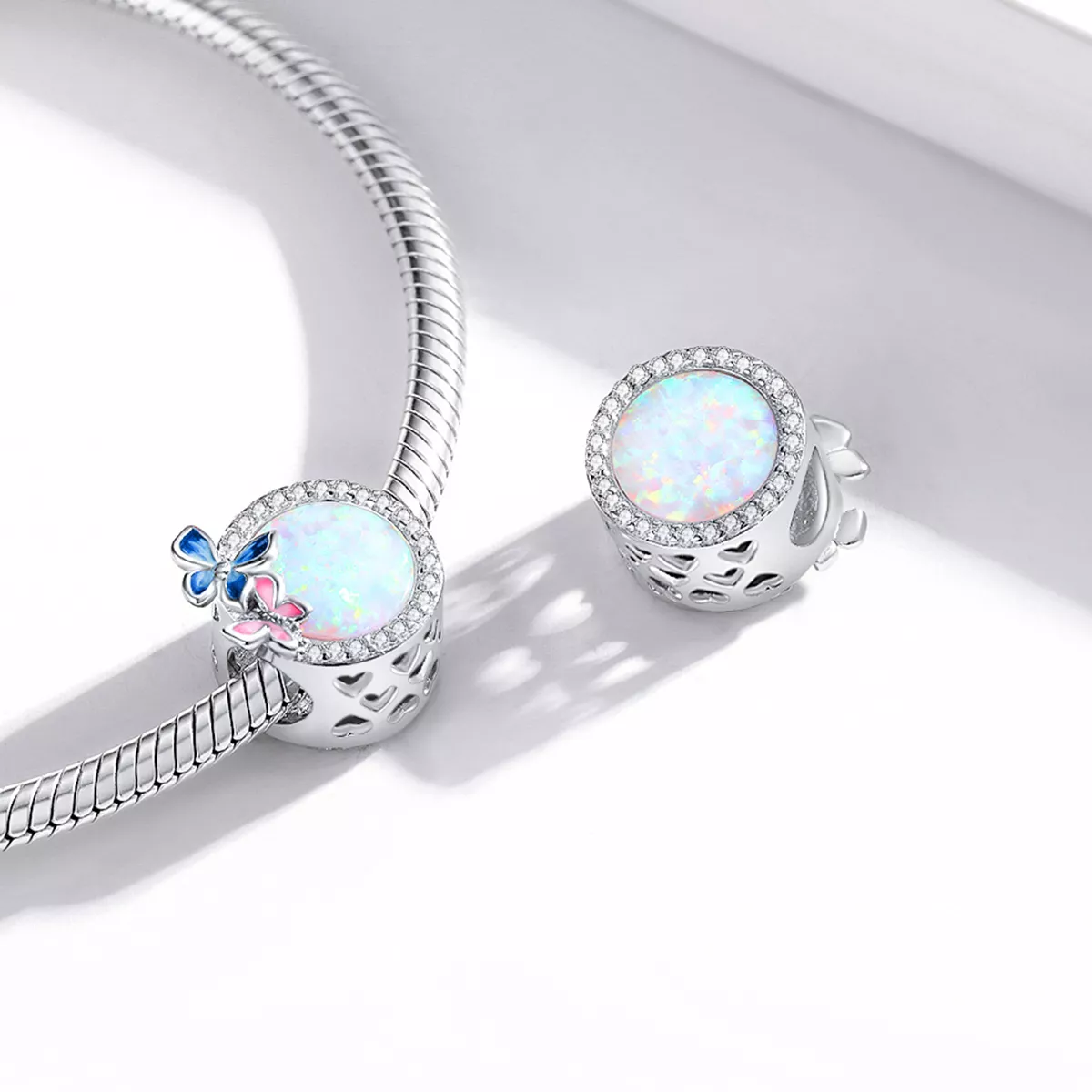 Charm Borboletas na primavera estilo Pandora - SCC1730