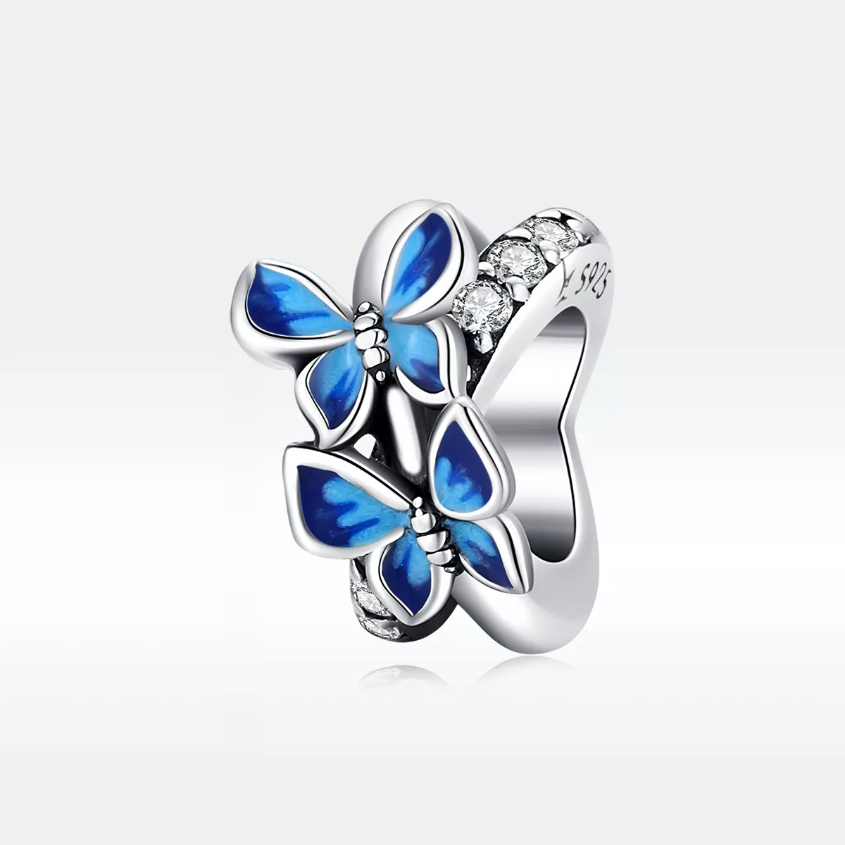 Charm Borboletas voadoras estilo Pandora - SCC1731