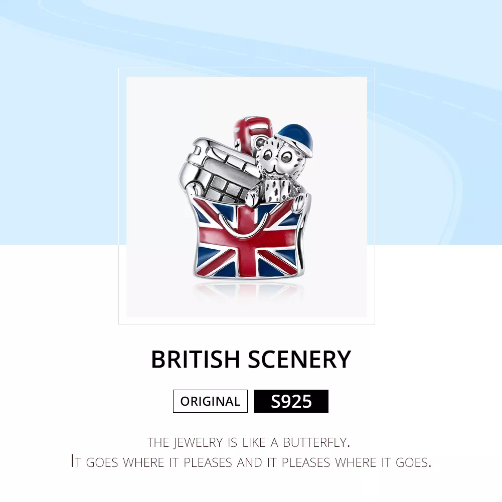 Charm Brindes britânicos estilo Pandora - SCC1740