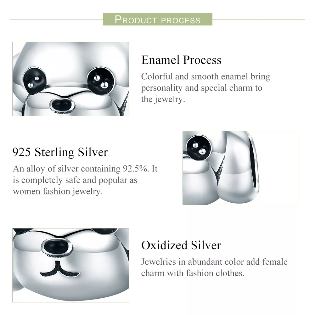 Charm Cachorro Vip Fofo estilo Pandora - SCC837