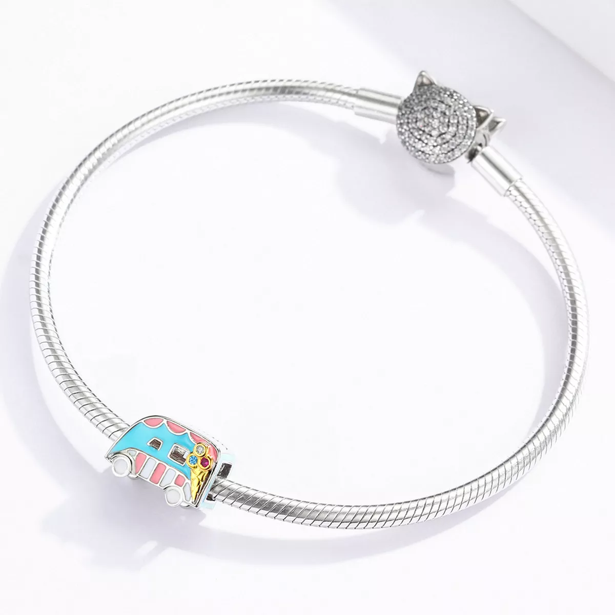 Charm Carrinha de gelados estilo Pandora - BSC163
