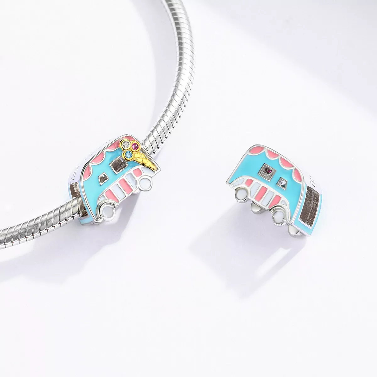 Charm Carrinha de gelados estilo Pandora - BSC163