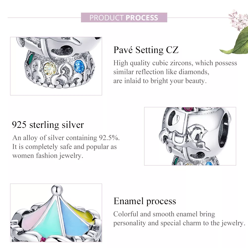 Charm Carrossel life Pandora - SCC1499