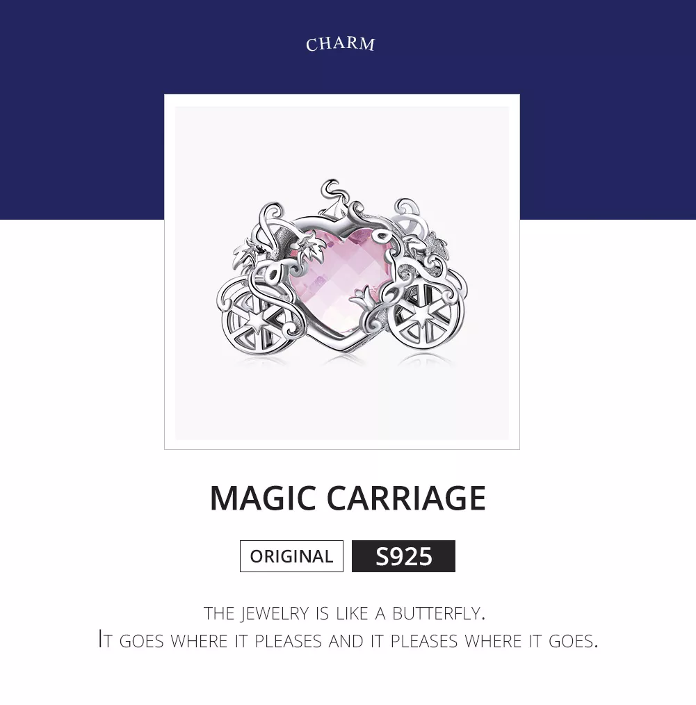 Charm Carruagem Mágica life Pandora - BSC412