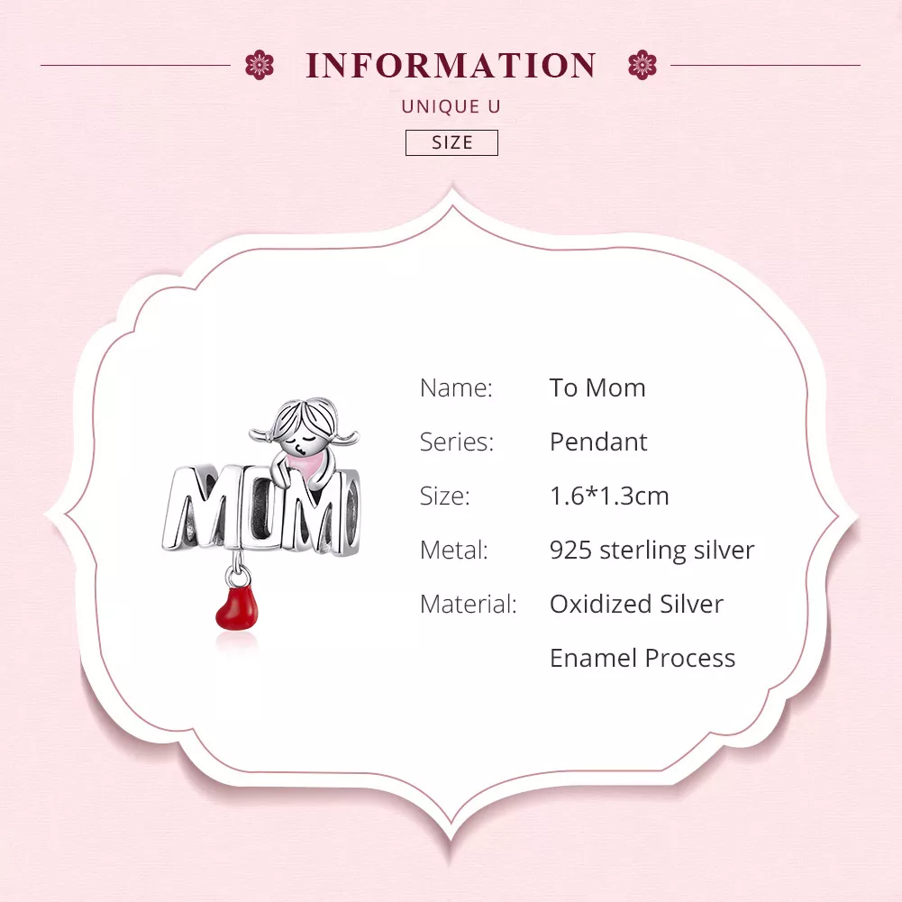 Charm Cartas da mãe life Pandora - SCC1461