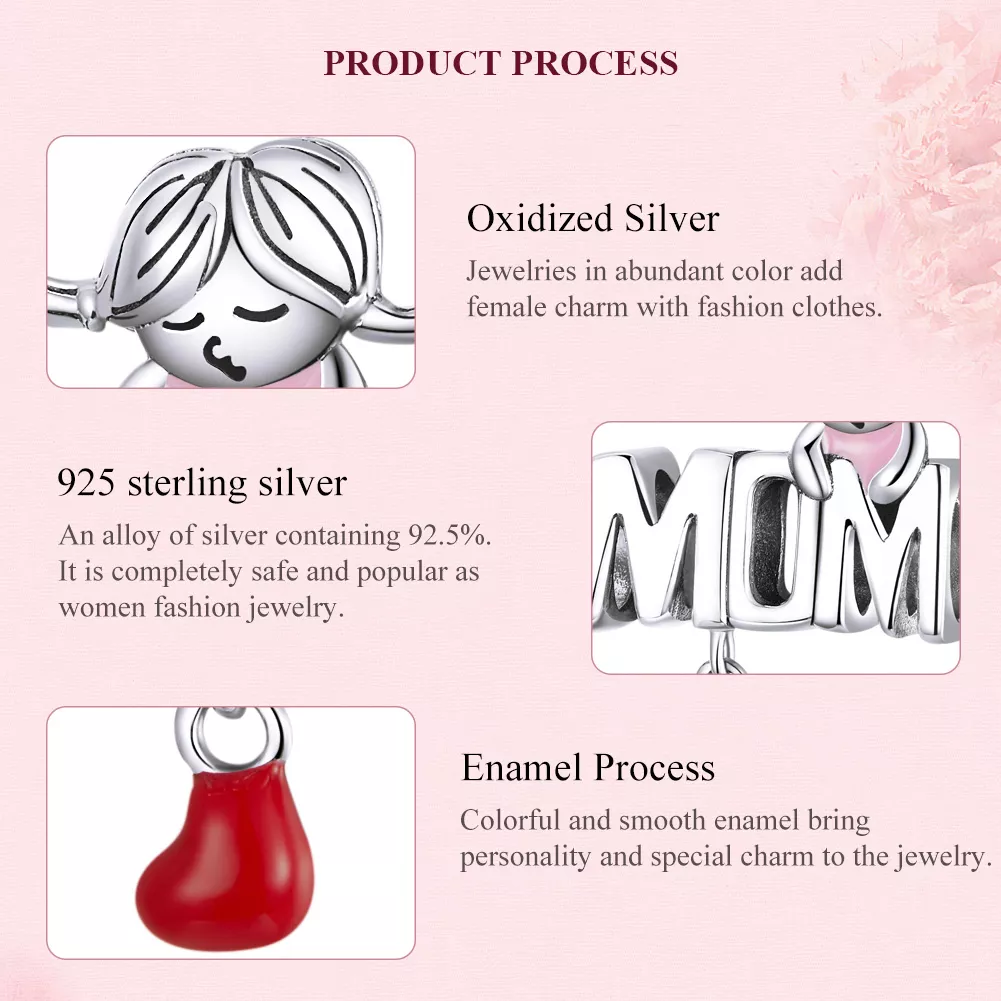 Charm Cartas da mãe life Pandora - SCC1461