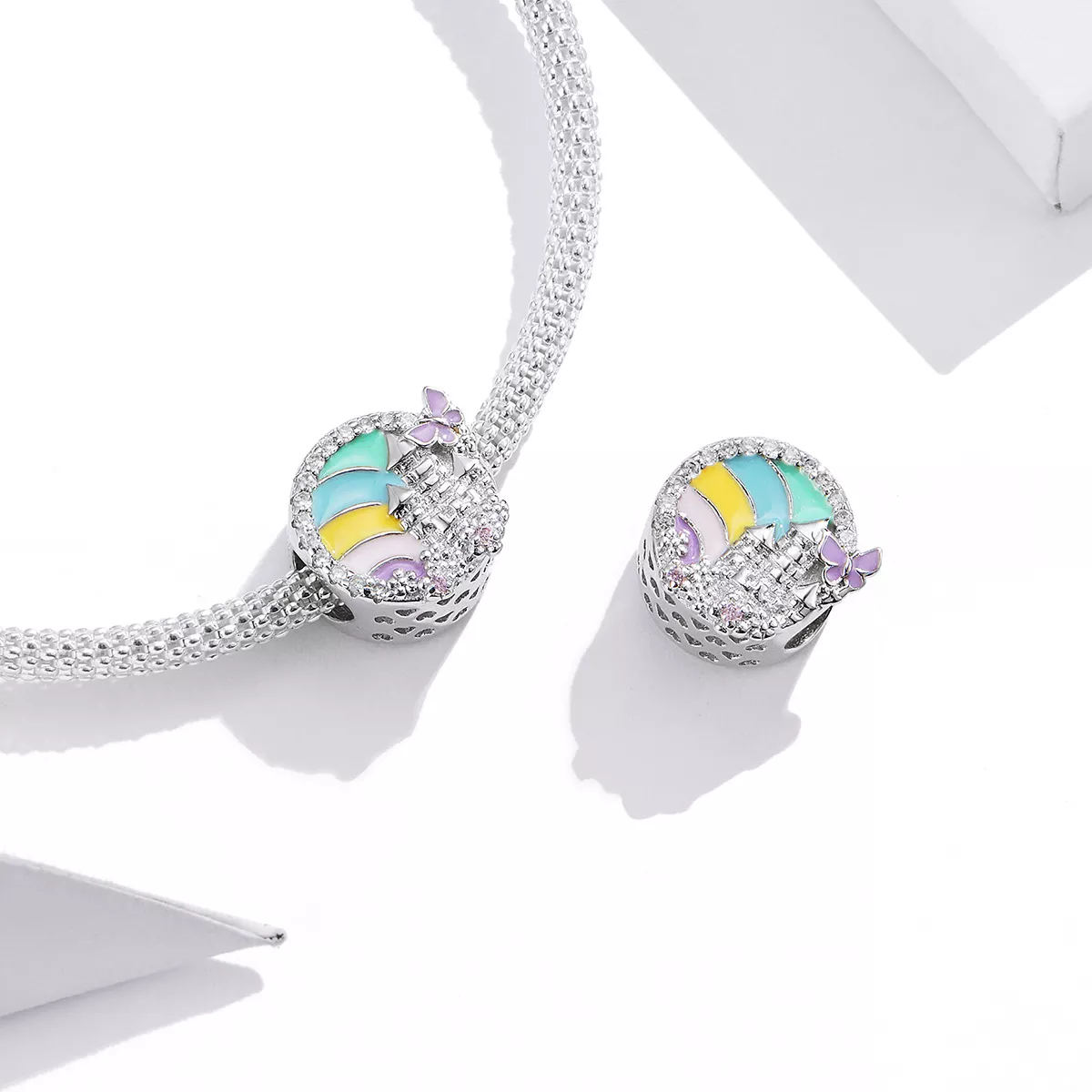 Charm Castelo do arco-íris estilo Pandora - SCC1585