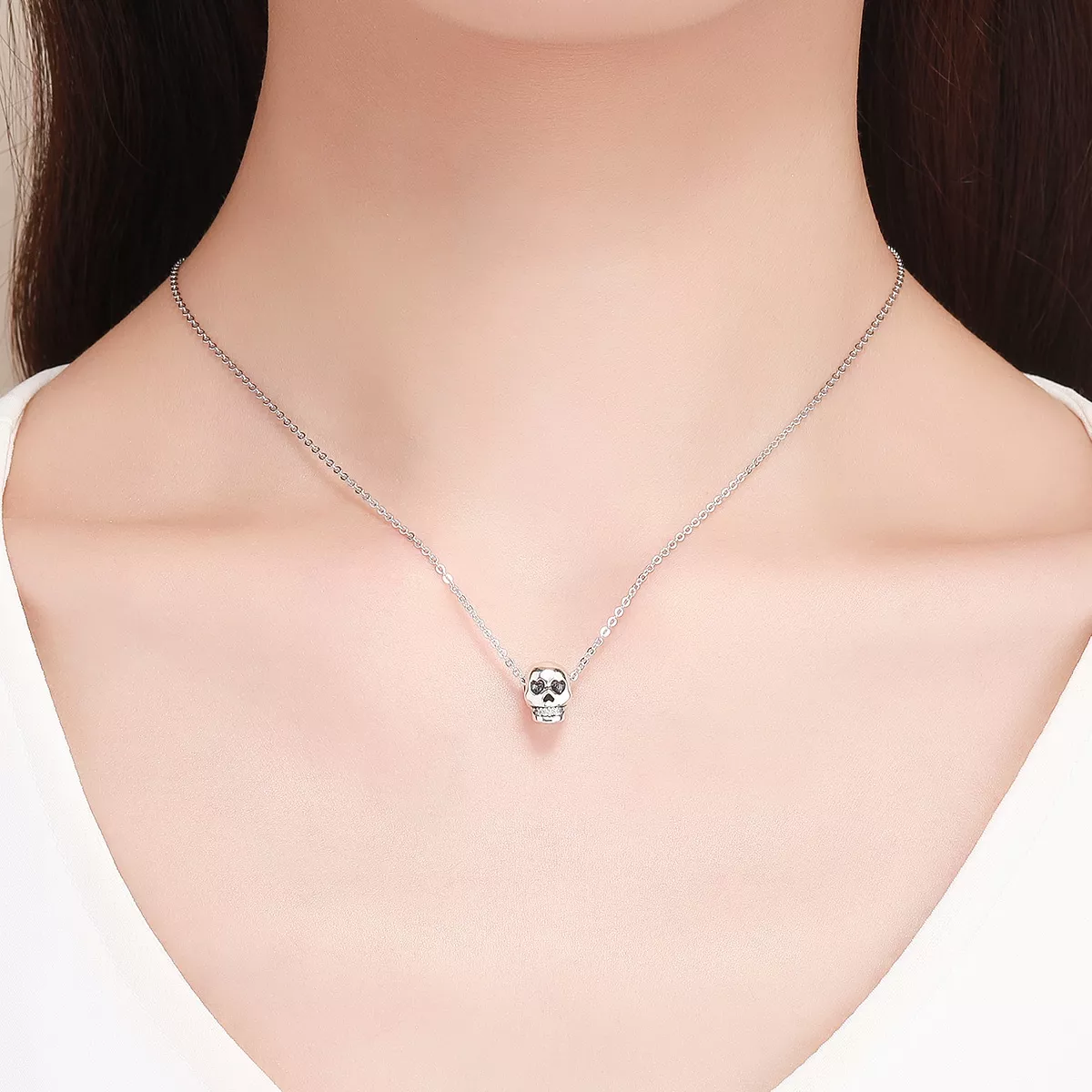 Charm Caveira Branca life Pandora - SCC965