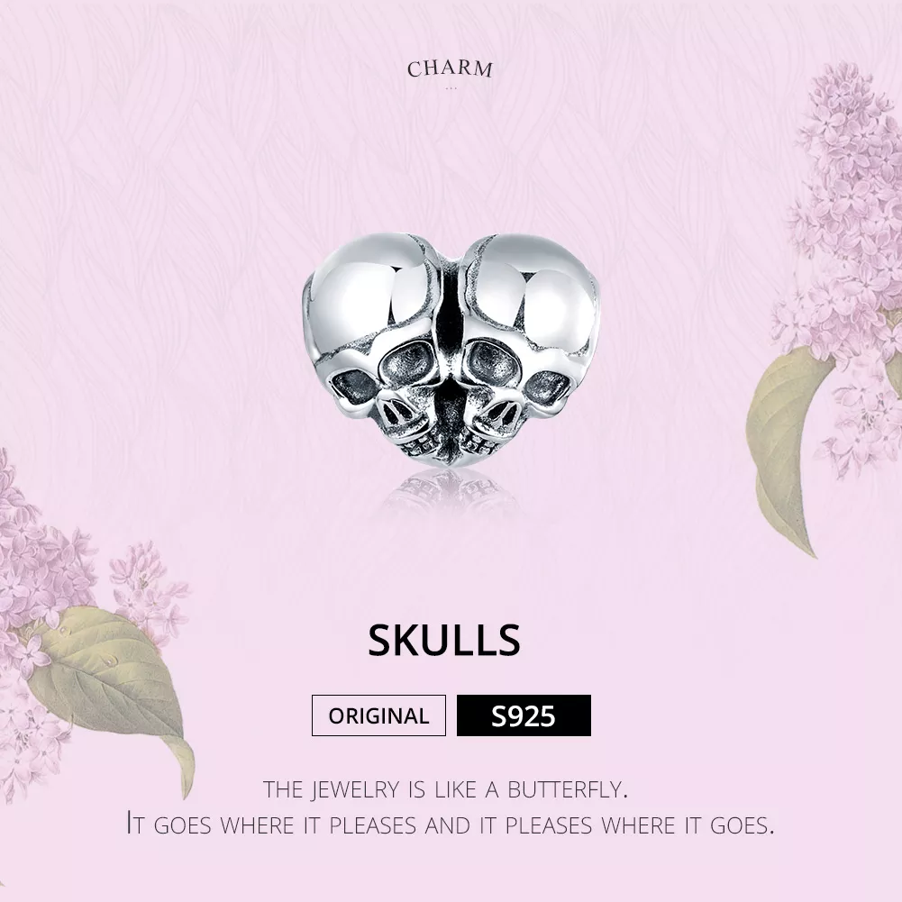 Charm Caveiras life Pandora - SCC1519